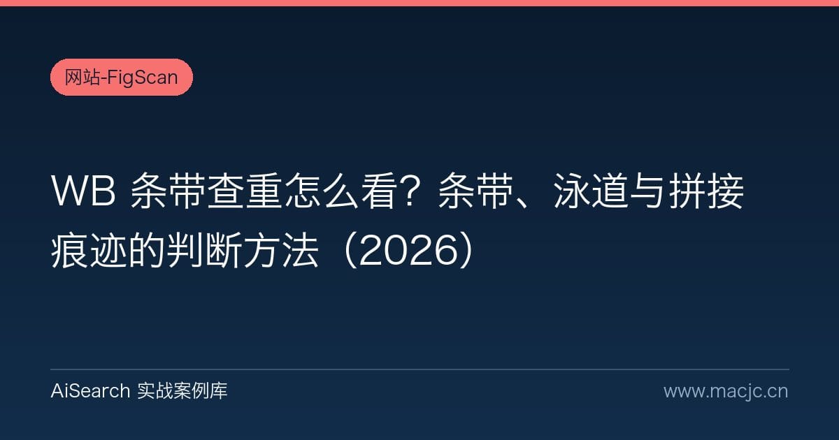 WB 条带查重怎么看？条带、泳道与拼接痕迹的判断方法（2026）